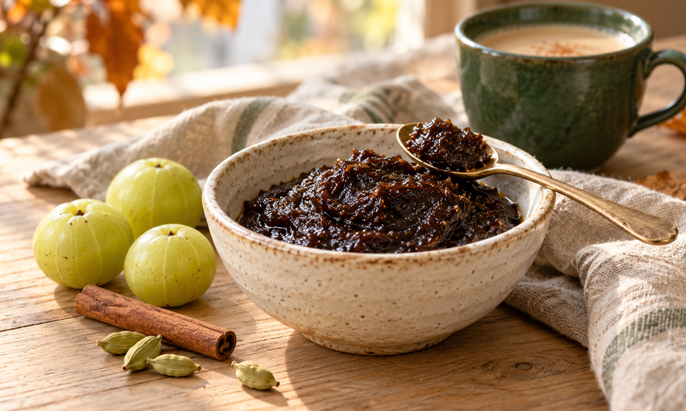 Chyavanprash im Herbst: Zutaten, Anwendung und Tipps für deine Ayurveda-Routine