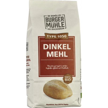 Ideal zum Brotbacken, Burgermuehle - Dinkelmehl Type 1050 - 1000g
