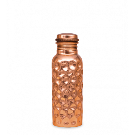 Govinda - copper drinking bottle diamond - 600ml | Miraherba