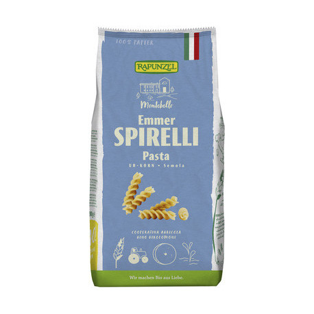 La pasta de Emmergrieß, Rapunzel - Bio Emmer Spirelli Semola - 500g