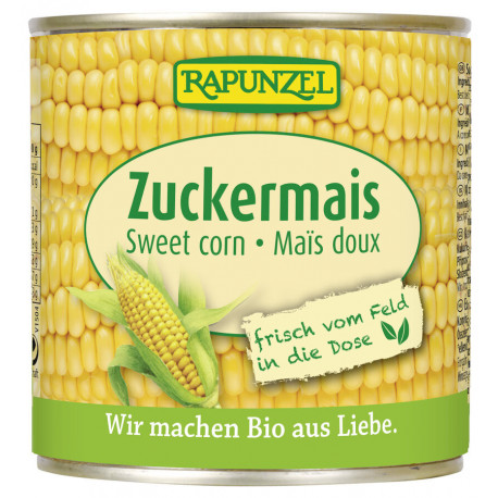 Rapunzel - maíz dulce en lata - 340g | Alimentos Orgánicos Miraherba
