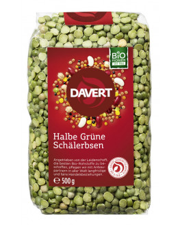 Davert - Halbe Grüne Schälerbsen - 500g