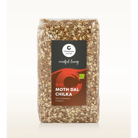 Cosmoveda - BIO Moth Dal Chilka: frijoles mate partidos por la mitad - 500g