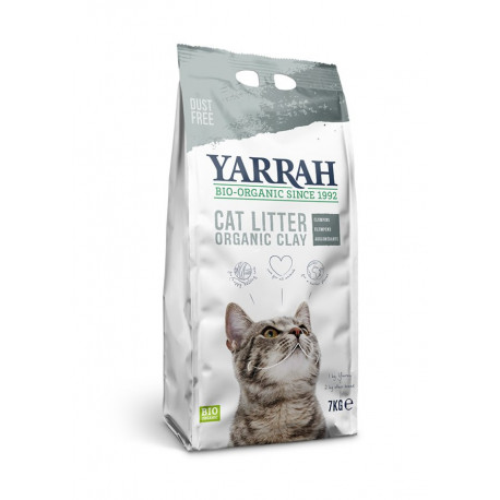 Yarrah - Lettiera per gatti biologica - 7kg | famiglia Miraherba