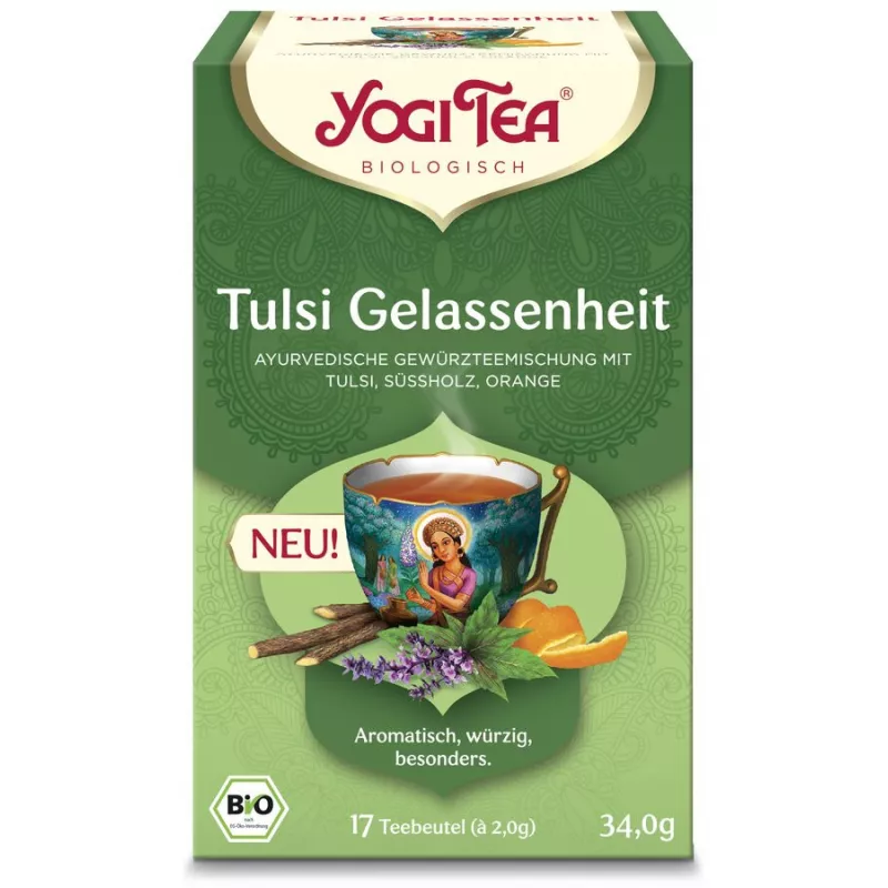 Yogi Tea - Tulsi Gelassenheit Bio - 17 Teebeutel | Miraherba Bio Tee