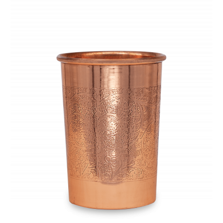 Govinda - copper drinking cup engraved - 350ml | Miraherba