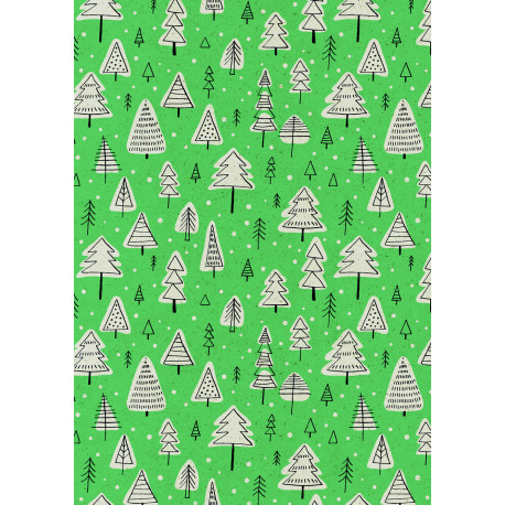 ZoeWie - Eco Grass Wrapping Paper Fir Turquoise | Miraherba Christmas