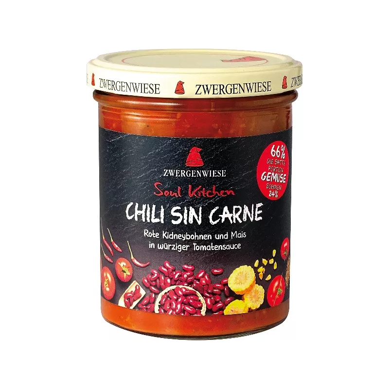 Zwergenwiese - Soul Kitchen Chili Sin Carne - 370 ml | Miraherba