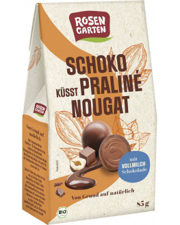 Rosengarten - bisous au chocolat praliné nougat - 85g