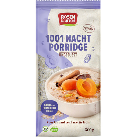 Rosengarten - 1001-Nacht Porridge ungesüßt - 500g| Miraherba Müsli