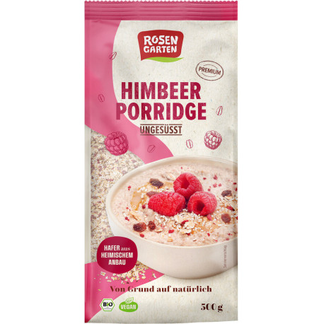 Rosengarten - porridge di lamponi non zuccherato - 500 g