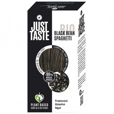 Just Taste - Bio Black Bean Spaghetti - 250g | Miraherba Bio Pasta