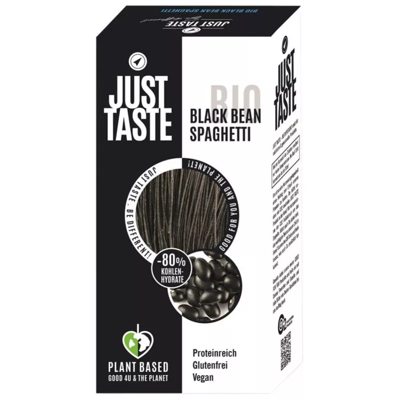 Just Taste - Spaghetti aux haricots noirs bio - 250 g | Miraherba