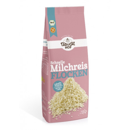 Bauckhof - Copos de arroz con leche sin gluten - 425g