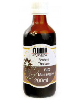 Nimi - Brahmi Thailam orgánico - 200ml | Miraherba Ayurveda