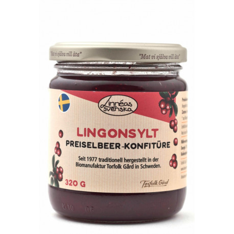 Linnéas svenska - lingonberry jam - 330g | Miraherba natural food