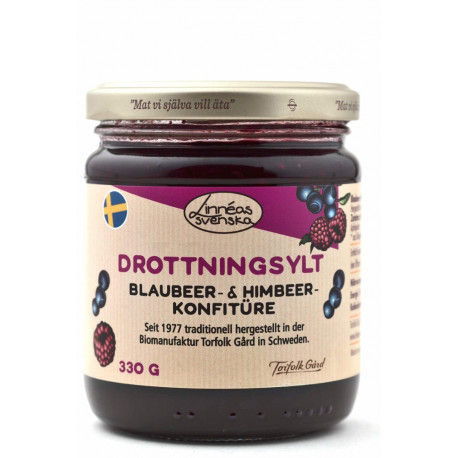 Linnéas svenska - blueberry & raspberry jam | Miraherba natural food