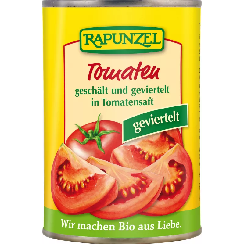 Rapunzel - Tomaten geviertelt - 400g