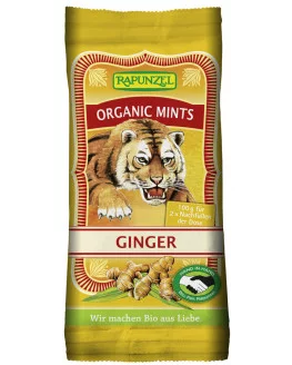 Rapunzel - Organic Mints Ginger - 100g | Miraherba organic candies