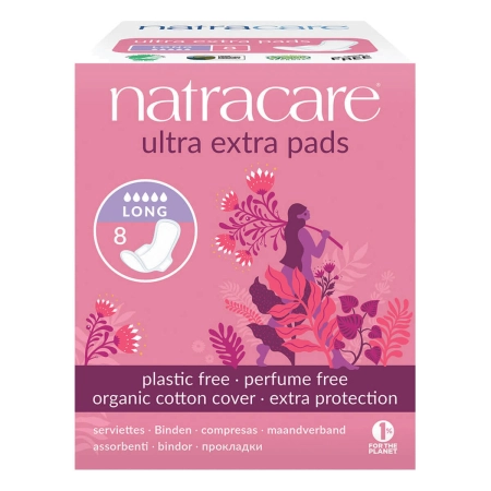 Natracare Ultra Extra Assorbenti Lang - 8 Pezzi