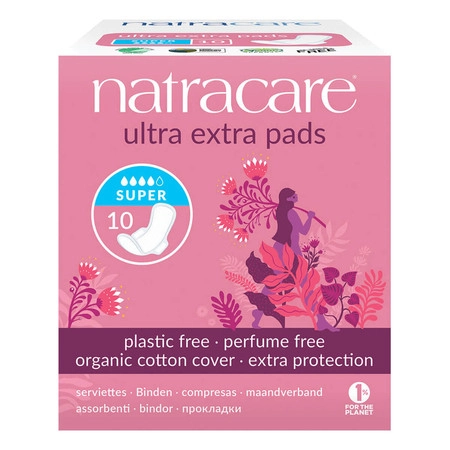 Natracare Ultra Extra Assorbenti Super - 10 Pezzi