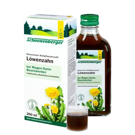 Schoenenberger - Diente de León Zumo Natural Puro de Plantas Medicinales - 200ml