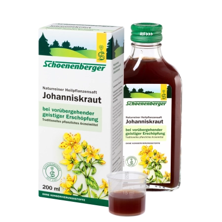 Schoenenberger - Hierba de San Juan Naturalmente Puro Zumo de Plantas Medicinales - 200ml