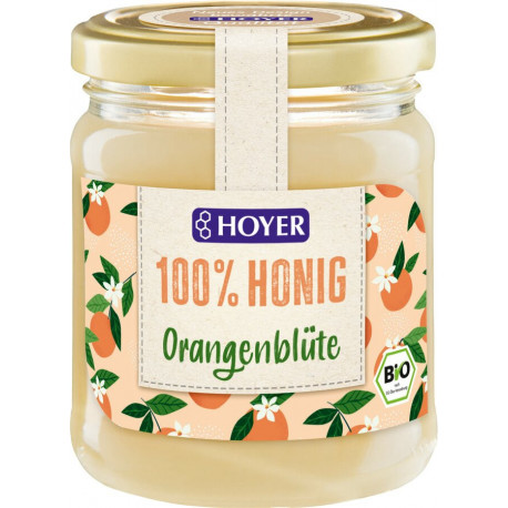 HOYER - Organic Orange Blossom Honey - 250g | Miraherba organic honey