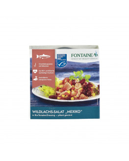 Fontaine - le insalate selvatiche Messico salmone-biologico-salsa di pomodoro – 200 g