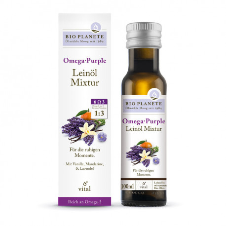 Bio Planète - Omega Purple Leinöl-Mixtur - 0,1l | Miraherba Öle