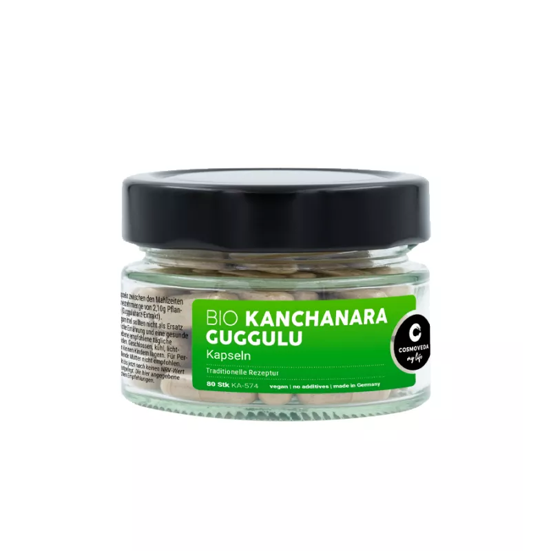 Cosmoveda - Cápsulas ORGÁNICAS de Kanchanara Guggulu - 80 piezas