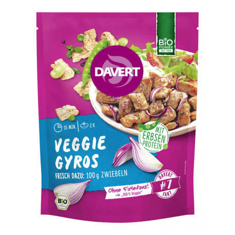 Davert - Veggie Gyros con proteína de guisante - 68g