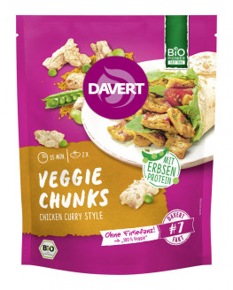 Davert - Veggie Chunks style curry de poulet | Aliments Miraherba