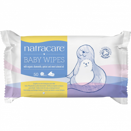Natracare - Baby Pflegetücher aus Biobaumwolle