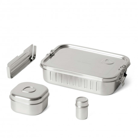 ECO Brotbox - Marmita Lunchbox mit Trennsteg, Mini- und Babybox - Set