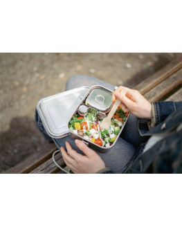ECO Brotbox - Marmita Lunchbox mit Trennsteg, Mini- und Babybox - Set