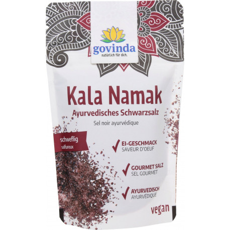 Govinda - Kala Namak schwarzes Salz | Miraherba Bio-Lebensmittel