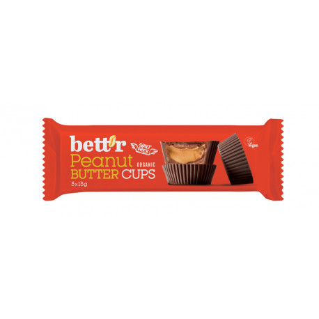 Bett'r - 3 Coupes de Beurre d'Arachide - 39g | Chocolat bio Miraherba