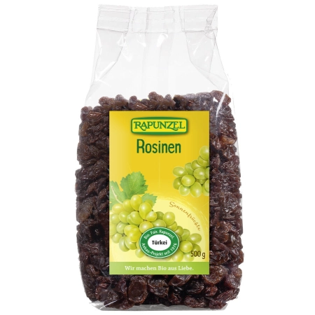 Rapunzel - Pasas Ecológicas - 500g | alimentos crudos Miraherba