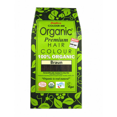 Radico organic - Pflanzenhaarfarbe Braun - 100g | Miraherba Haarfarbe