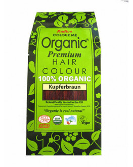 Radico organic - color de cabello a base de hierbas marrón cobrizo - 100g