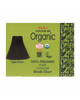 Radico organic - color de cabello a base de hierbas marrón cobrizo - 100g