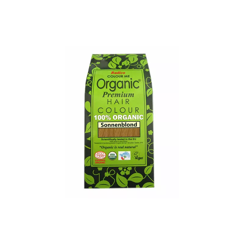 Radico organic - color de cabello a base de hierbas sunblond - 100g