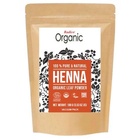 Radico organic - poudre pour cure de couleur au henné - 100g | Miraherba Soins capillaires
