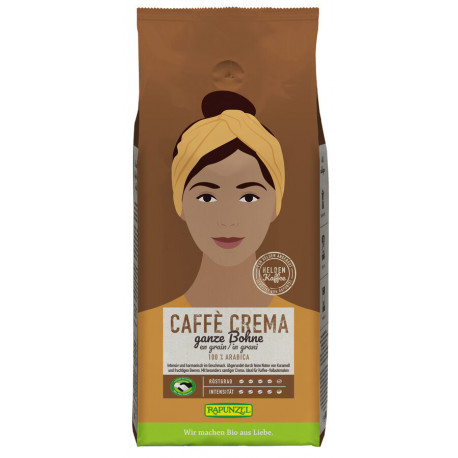Rapunzel - hero coffee crema, whole beans | Miraherba organic coffee