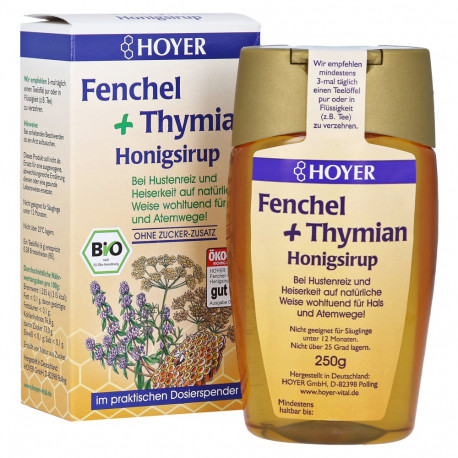 HOYER - Fenchel & Thymian Honigsirup bio - 250ml