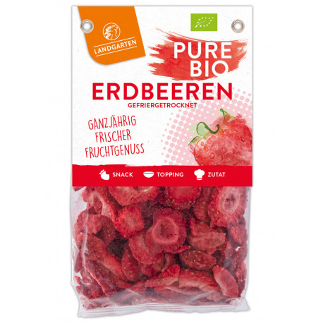 Landgarten - Bio Erdbeeren gefriergetrocknet - 20g | Miraherba