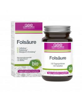 GSE - Acide Folique (Biologique) - 120 Comprimés