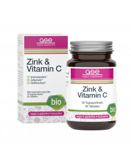 GSE - Complejo de zinc + vitamina c (orgánico) - 60 tabletas