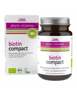 GSE - Biotina Compacta, Vitamina B7 (Orgánica) - 60 Tabletas
